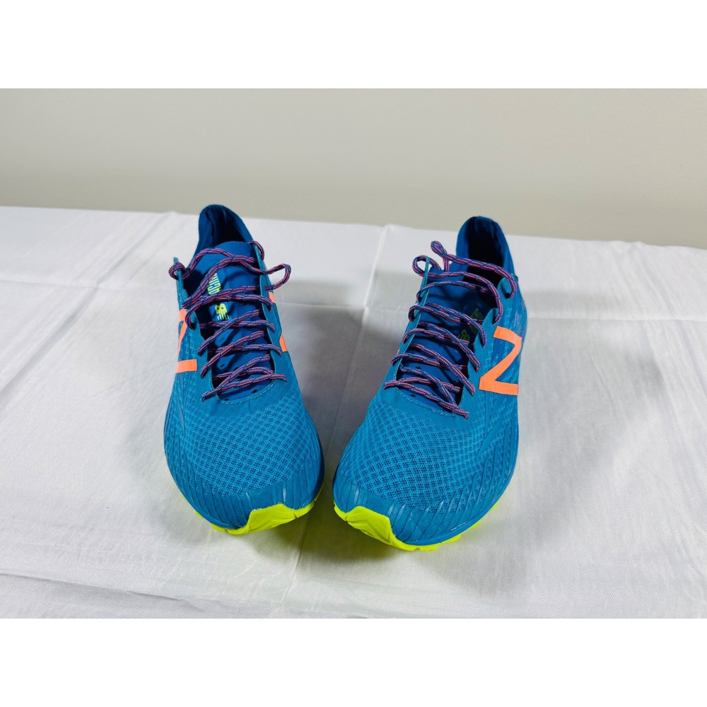 New Balance XC900v4 Women 10 Blue Orange Cross Country Racing Spikes WXCS900C